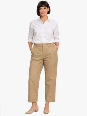 AYR The Recess Pant in classic khaki a perfect minimalist everyday trouser Sz 12